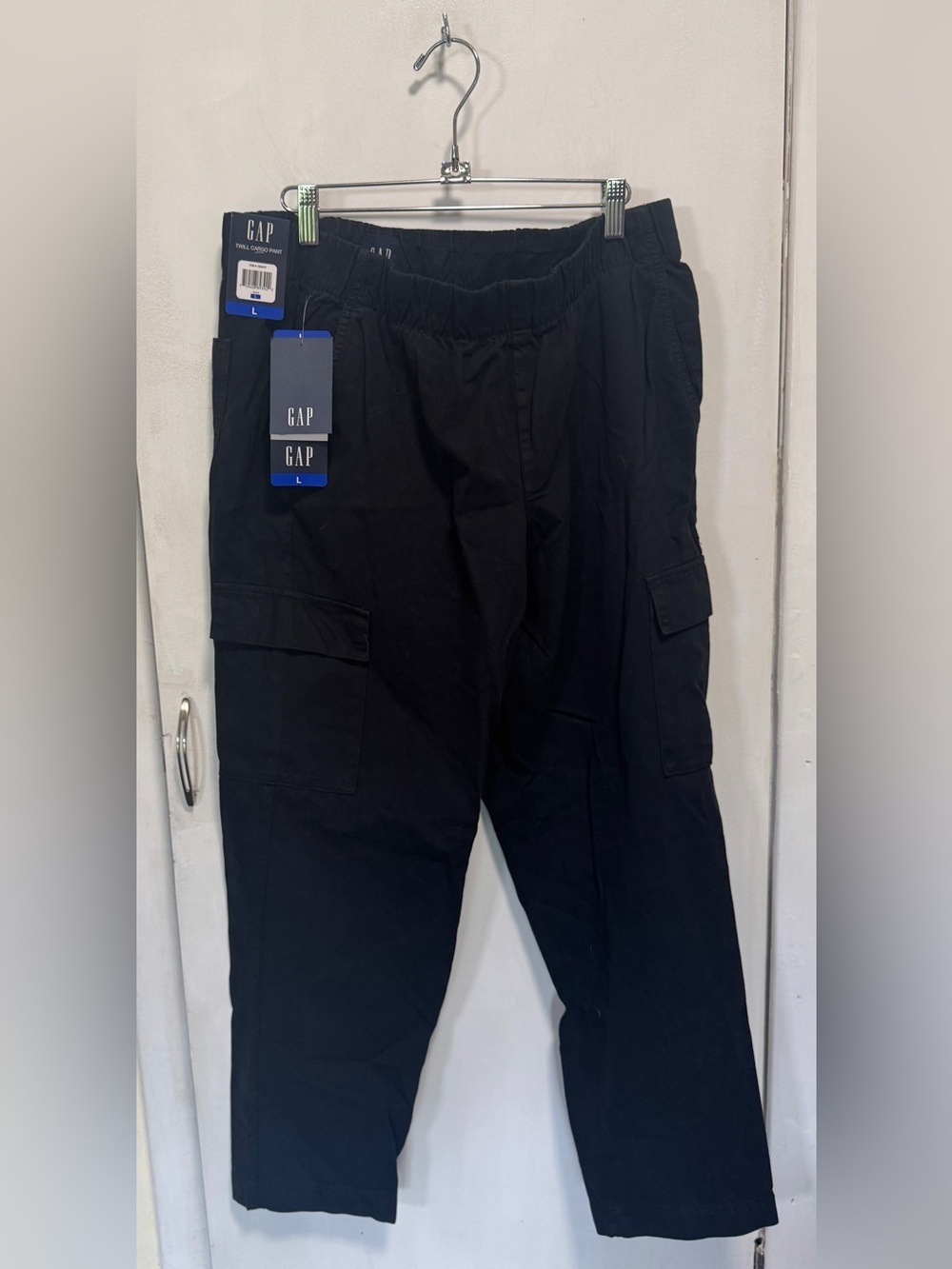 GAP Women’s  Black Cargo Pants - Elastic Waist